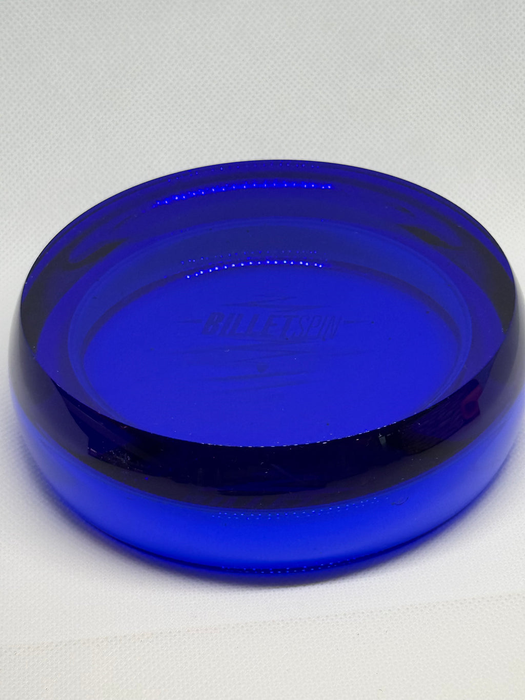 **Rare Non Production 5" Blue Glass BilletSpin Spin Base for Spinning Tops