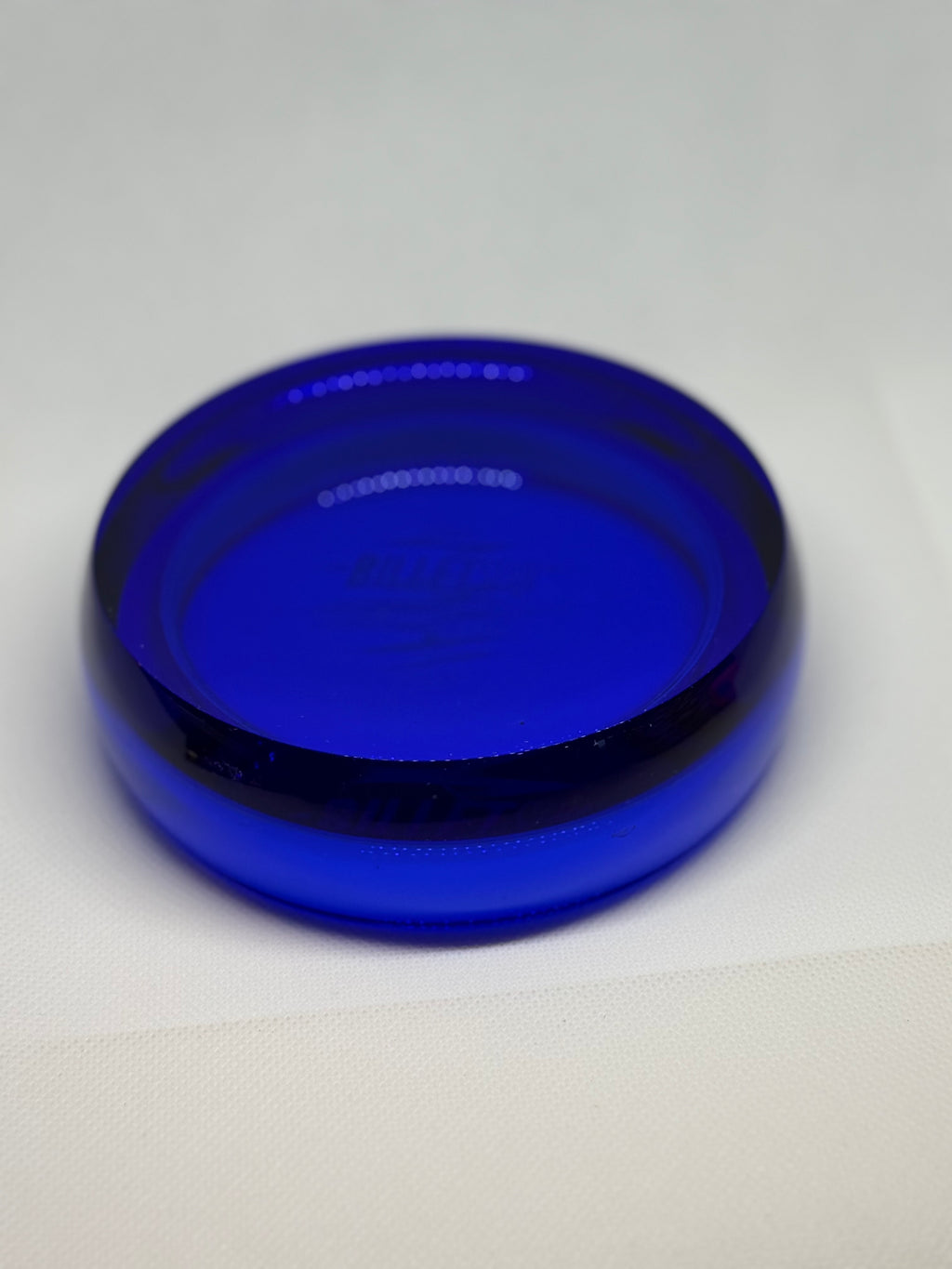 **Rare Non Production 5" Blue Glass BilletSpin Spin Base for Spinning Tops