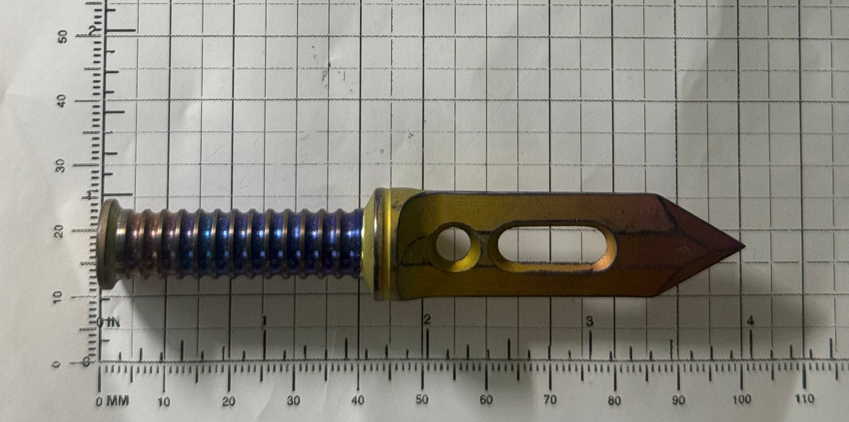 Hand Made Letter opener by Mountain Tops EDC MTNEDC Titanium&Tungsten MiniSword