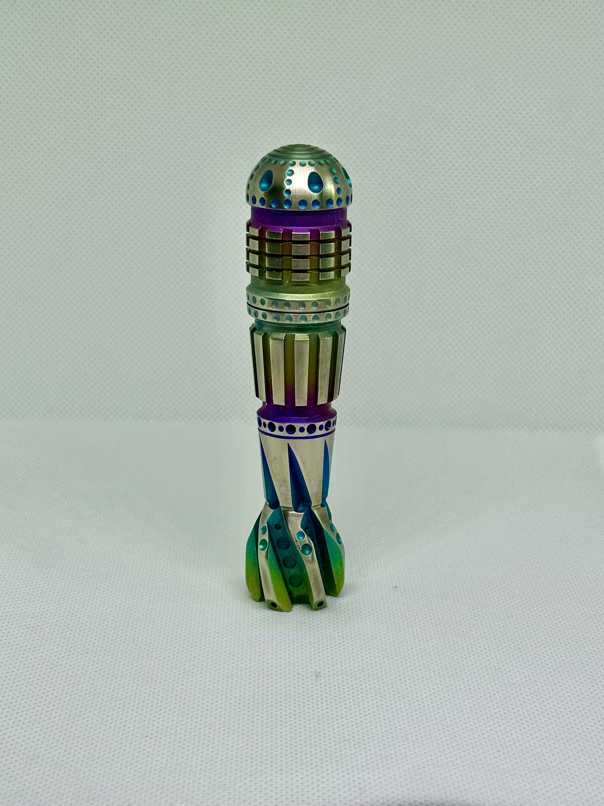 Rocket Ship Mountain Tops EDC Fidget Spinner , FULL Titanium Hand Made